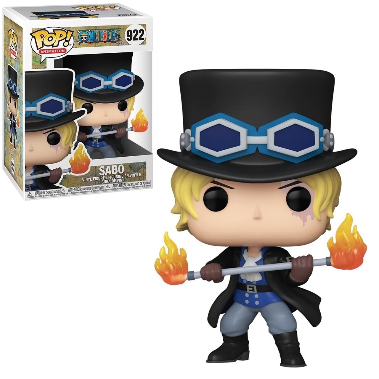 Sabo Funko Pop One Piece Animation Figure 922 Mint In Box Collectible